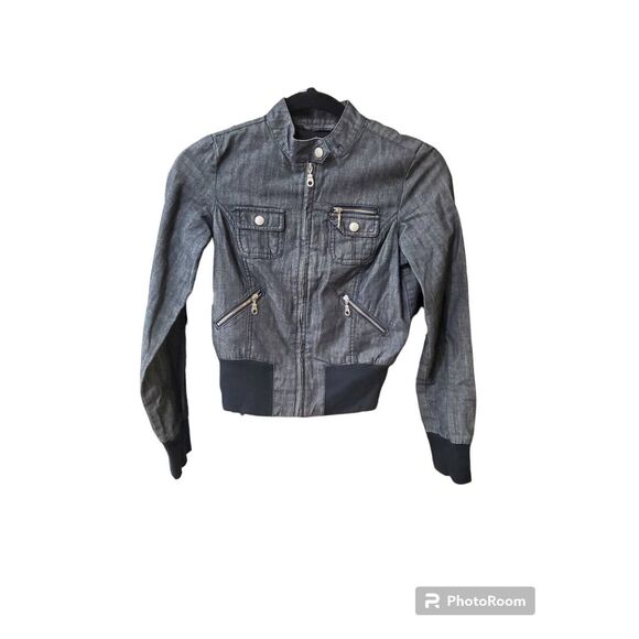 PAPAYA Authentic AMERICAN BRAND BLUE ZIP UP JACKET JUNIOR SZ SMALL - Picture 1 of 3